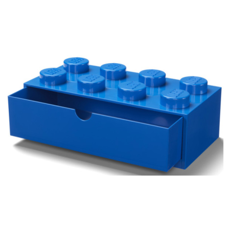 LEGO® stolní box 8 se zásuvkou - modrá