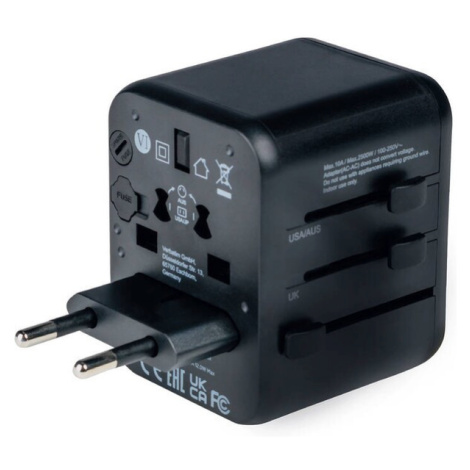 VERBATIM Universal Travel Adapter UTA-01 Cestovní adapter Černá