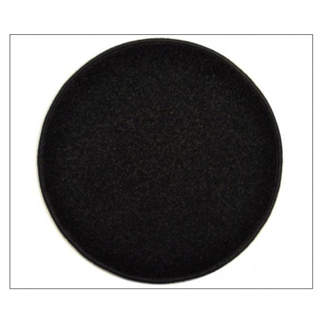 Eton černý koberec kulatý - 160 cm