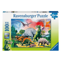 Puzzle Mezi dinosaury/100 dílků