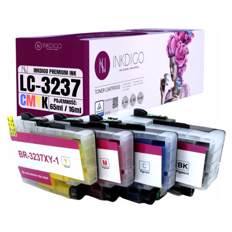 4x inkoustové náplně LC3237XL pro Brother J5945DW J6000DW J6947