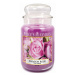 PRICE´S MAXI svíčka ve skle Purpurová růže - hoření 150h