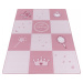 Ayyildiz koberce Dětský kusový koberec Play 2905 pink Rozměry koberců: 100x150