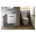 Kerasan FLO WC kombi mísa 36x60cm, spodní/zadní odpad, bílá