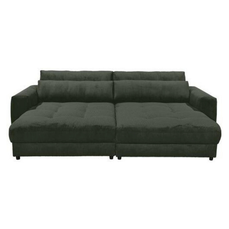 MID.YOU POHOVKA BIG SOFA, textil, kompozitní dřevo, tmavě zelená