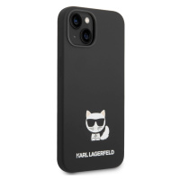 Zadní kryt Karl Lagerfeld Liquid Silicone Choupette pro Apple iPhone 14 Plus, černá