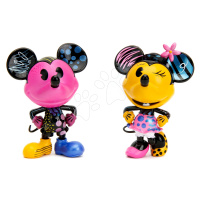 Figurky sběratelské Mickey a Minnie Designer Jada kovové 2 kusy výška 10 cm