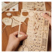 RoboTime dřevěné 3D puzzle Bicí souprava