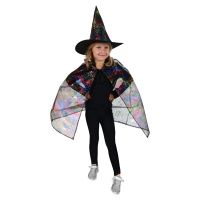 Dětský plášť čarodějnice s kloboukem