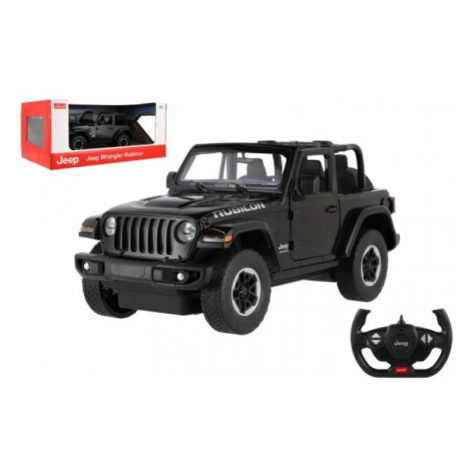 Auto RC Jeep Wrangler Rubicon RASTAR černý plast 29cm 2,4GHz na dálk. ovl. na bat. Teddies