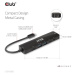 Club3D hub USB-C, 6-in-1 Hub s HDMI 8K30Hz, 2xUSB Type-A, RJ45 a 2xUSB Type-C, Data a PD nabíjen