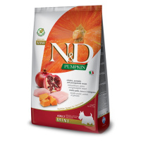 N&D Pumpkin Chicken & Pomegranat Adult Mini pro malá plemena psů 2,5 kg