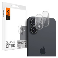 Ochranné sklo Spigen Glass tR Optik 2 Pack, crystal clear - iPhone 16/16 Plus (AGL07923)