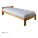 Drewmax Jednolůžková postel - masiv LK184 | 90 cm buk Moření: Olše