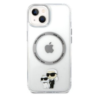 Karl Lagerfeld IML Karl and Choupette NFT MagSafe Zadní Kryt pro iPhone 15 Transparent