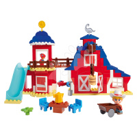 Stavebnice Dino Ranch Clubhouse PlayBig Bloxx BIG domeček se skluzavkou a 2 figurkami 168 dílů o