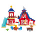 Stavebnice Dino Ranch Clubhouse PlayBig Bloxx BIG domeček se skluzavkou a 2 figurkami 168 dílů o