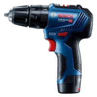 BOSCH Aku vrtačka GSB 12V-30 Professional 2x2Ah + 14ks vrtáků + 25ks bitů v brašně 0.601.9G9.101