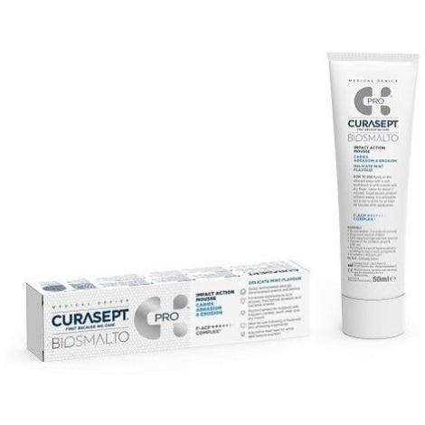 CURASEPT Biosmalto Mousse Abraz&Eroz reminalizující krém Máta 50 ml