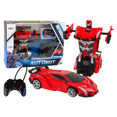 mamido  Auto Robot Transformers 2v1 na dálkové ovládání RC červený