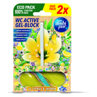 Ambipur WC Active gel-blok citron & jasmín 2x 45 g