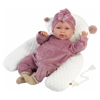 Llorens 74118 NEW BORN - realistická panenka miminko se zvuky a měkkým látkovým tělem - 42