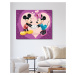 Diamantové malování - MICKEY MOUSE, MINNIE A SRDÍČKA Rozměr: 40x50 cm, Rámování: vypnuté plátno 