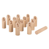 Playtive Dřevěná venkovní hra (Kubb čísla)