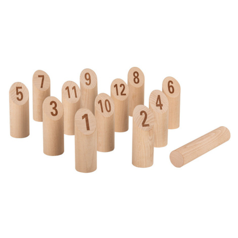 Playtive Dřevěná venkovní hra (Kubb čísla)