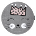 Dětský kusový koberec Petit Cat crown grey kruh Kruh Ø 120 cm