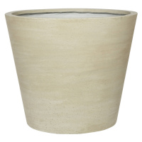 Květináč Bucket, barva béžová, více velikostí - PotteryPots Velikost: L - v. 50 cm, ⌀ 58 cm