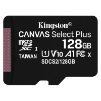 Kingston Micro SDXC Canvas Select Plus 100R 128GB 100MB/s UHS-I - SDCS2/128GBSP