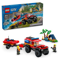 Lego® city 60412 hasičský vůz 4x4 a záchranný člun