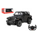 Auto RC Jeep Wrangler Rubicon černý plast 29cm 2,4GHz na dálk. ovl. na baterie v krabici 44x19x2