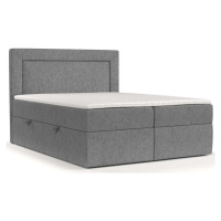 Šedá boxspring postel s úložným prostorem 140x200 cm Imagine – Maison de Rêve