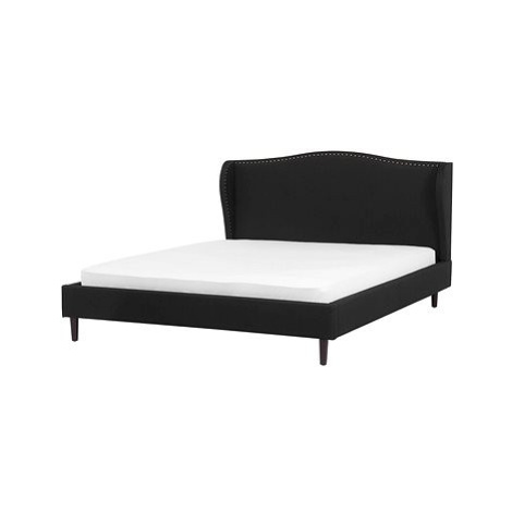 BELIANI postel COLMAR 180 × 200 cm, eko kůže, černá