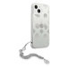 Guess GUHCP13SKSPESI hard silikonové pouzdro iPhone 13 Mini 5.4" silver Peony Chain Collection