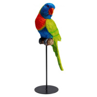 KARE Design Soška Papoušek Cockatoo - zelný, 38cm