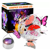 FLD-06-C | Zahradní solární lampa LED Butterflies Sphere závěsná | 52 cm, 600 mAh