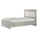 Studentská postel 120x200 s výklopným úložným prostorem esme - šedá