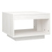 SHUMEE Konferenční stolek bílý 50 × 50 × 33,5 cm masivní borové dřevo, 808504