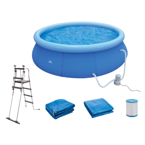 Bazén Easy Set s filtračním zařízením a schůdky, Ø 4,5 x 1,22 m Crivit