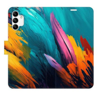 iSaprio flip pouzdro Orange Paint 02 pro Samsung Galaxy A04s