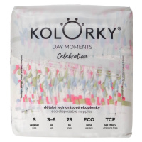 KOLORKY DAY MOMENTS Celebration vel. S 3-6 kg jednorázové eko plenky 29 ks