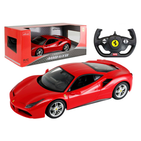 Mamido RASTAR  Auto na dálkové ovládání RC Ferrari 488 GTB 1:14 Rastar červené RC