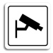 Accept Piktogram "monitorováno II" (80 × 80 mm) (bílá tabulka - černý tisk)