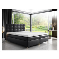 Expedo Čalouněná postel boxspring MARIANA + vrchní matrace, 140x200, madryt 9100