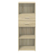 vidaXL Skříň highboard dub sonoma 45 x 42,5 x 124 cm kompozitní dřevo