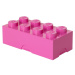 LEGO® box na svačinu 8 - růžová 100 x 200 x 75 mm