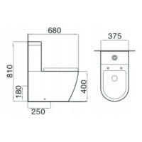 MEXEN Lena WC kombi mísa včeně sedátka soft-close 31051000